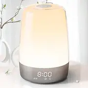 [Golspark] Sunrise Simulation Alarm Clock, Touch Control Wake Up Light for Heavy Sleepers Adults Bedroom Dimmable Atmosphere Light Timer Led Warm White RGB Color