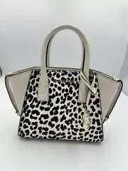 Michael Kors Avril Extra-Small Animal Print Calf Hair Leather( Light Cream)