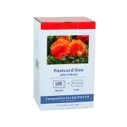 Compatible Canon Selphy CP1300 KP-108IN 3115B001 4x6 Photo Papers Color Ink Set