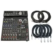 Peavey PV 10 BT 10 Channel Mixing Mixer Console Bluetooth + 2 1/4" & 4 XLR
