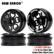 Offset +0.35mm Carbon Fiber 1.9 Wheel Rim Beadlock for 1/10 RC4WD F350 AXI03007