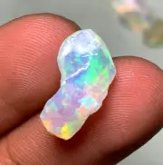 Natural Ethiopian Opal Rough Gemstone Raw Polished 2.85cts Sku-RO 97