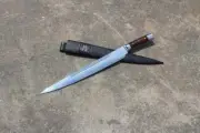 Custom Handmade Carbon Steel Blade Tactical Kukri Machete Sword |Hunting Camping