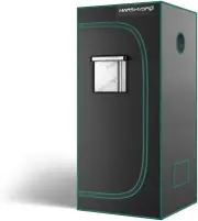 70x70x160cm Grow Tent - 2.3x2.3ft, Reflective Mylar, Removable Floor Tray.