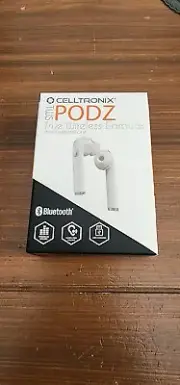 Celltronix TWS PODZ Bluetooth 5.0 Headset True Wireless Earbuds W/Charging Case