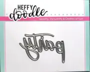 Heffy Doodle PARTY Metal Word Cutting Die 2" x 1.5" HFD0130