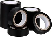 OSOLADY 10 Rolls High Temp Insulation Tape Waterproof PVC Electrical Equipment Tape 18mm Wide Black Wire Protection Home Industrial Use