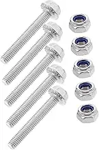 Veemoon Nuts and Washers Collection Stainless Steel Fastening Kit Flat Gasket Washers Home Assembly Tools