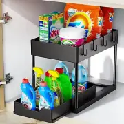 2-Tier Under Sink Organiser – Bathroom Shelf Rack for Storage & Organisation