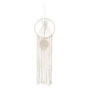 Macrame Dream Catchers, White Handmade Leaf Design Cotton Dream Catcher