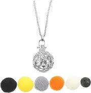 LALAFINA Essential Oil Diffuser Necklace Aroma Diffuser Pendant for Women Locket Set