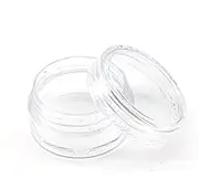 Clear Sample Pots with Lids Small Round Travel Cream Jar Container for Makeup Cosmetic 2g 100PCS Travel Sample Jar