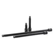 SUNEX TOOLS 2504, 1/2 Inch Drive Impact Extension Set, 4 Piece, SAE, 3 Inch -...