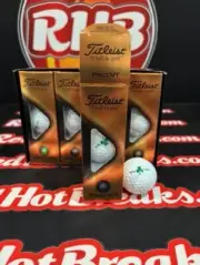 Titleist Pro V1 Enhanced Alignment Shamrock Clover Golf Balls Dozen