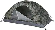 Blelsa Ultralight Camping Tent Single Layer Portable Tent Anti-Uv Coating UPF 30+ for Beach Fishing 200X150X110Cm (for 2 Person)
