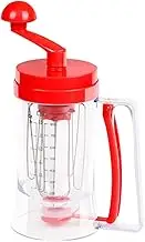NAMOARLY Manual Cake Dispenser with Cream Separator Handheld Dough Dispenser for Pancakes Cupcakes Muffins Crepes Ergonomic Design Easy to Clean Accurate Measuring