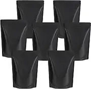 Durimoiy 100 Pack Black Mylar Bags - 4x6 Inch Extra Thick 4.7 Mil Small Resealable Bags Foil Stand Up Zip Pouch Packaging Baggies for Food, Candy, Cookies