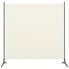 1-Panel Room Divider Foot Pedestal Fabric Privacy Screen Partition Home Decor