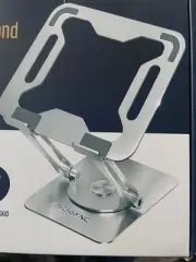 FoldableLaptop Stand for Desk Adjustable Computer Stand with 360° Rotating Base