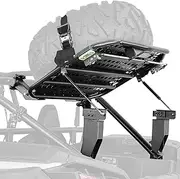 KEMIMOTO UTV Spare Tire Carrier Compatible with 2024-2025 Polaris RZR XP 1000 / XP 4 1000 Function as a Cargo Rack and Spare Tire Mount Cargo Capacity 176 Lbs