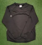 NEW! Majestic Therma Base Tech Fleece Trainer Black Youth Large Style I760Y