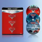 4K Blu-ray disc set [Cars 123] Chinese characters Disney 3 discs赛车总动员123】