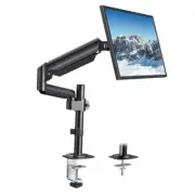 HUANUO Single Monitor Arm, Tall Computer Monitor Stand for 13–32 inch Screens