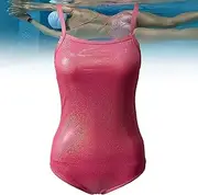 [WWPriseup] Women's One Piece Swim Suits Tummy Control One Piece Swimsuits for Swimming Hot Spring Beach Party(Red,XX-Large)