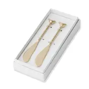 2pc Pilbeam Living Bird Tableware Cutlery Dinnerware Spreaders/Butter Knives Set