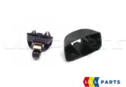 NEW GENUINE AUDI A6 C7 SUN VISOR RETAINER AND HOOK CLIP COVER BLACK SET 2 PCS