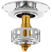 Strainer Bathtub Drain Stopper Anti-clog Sink Bathroom Plug