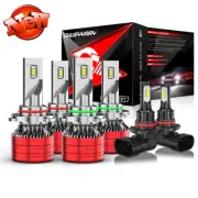 FIT Lincoln Navigator 2003 2004 2005 2006 6x 6000K LED Headlight Fog Light Bulbs