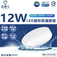 在飛比找momo購物網優惠-【亮博士】2入組 LED 吸壁兩用燈 12w 圓形吸頂燈(黃