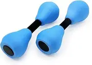 Aquatic Exercise Dumbbells 2pcs - Portable, Lightweight Weight Approx. 68g, Heat Resistance EVA Foam Water Dumbbells for Strength Training, Water Aerobics, Sports, Swimming Pool Exercise Fitness