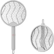 LELYFIT Electric Mosquito Killer, 3 Modes Rotating Head Electric Fly Swatter, Light Wave Mosquito Trap, USB Rechargeable Mosquito Killer, with 2 Layers Safety Mesh, for Indoor and Outdoor