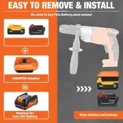 Adapter for Milwaukee 18V Li-ion Battery Converter to for Fein 18V Cordless Tool