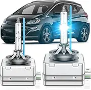 SENROBO Fit for Chevrolet 2017-2021 Bolt EV 2018-2022 Chevy Traverse Blazer 2015-2020 Tahoe Suburban HD SSV PPV LS LT D3S HID Xenon Headlight Bulbs, High Low Beam Bulb, 8000K White Blue, Pack of 2