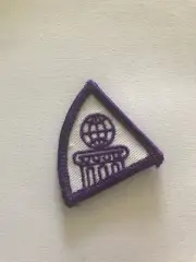 Girl Scout Patch Purple And White New