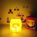 【秋の宝物】現貨｜SUPER MARIO MINI QUESTION BLOCK LIGHT 問號燈 兩段音效 夜燈