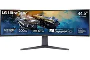 LG 45GR75DC-B Ultragear Curved Gaming Monitor 45-Inch 32:9 Dual QHD 1ms 200Hz VESA DisplayHDR 600 with DCI-P3 95% AMD FreeSync Premium Pro Enhanced Gaming GUI DTS HP:X 3-Way Adjustable Stand - Black