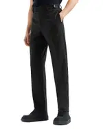 Emporio Armani Wool Stretch Flannel Regular Fit Pants