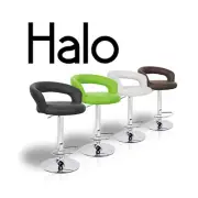 NEW MODERN BARSTOOL - ADJUSTABLE BAR STOOL CHAIR - ADJUSTING HEIGHT HALO LEATHER