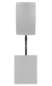 Rockville Threaded Air Assist Subwoofer to Speaker Pole Mount For RCF SUB 8004AS