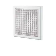 Blauberg 100mm White Square Eggcrate Grille - 100mm