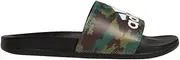 [adidas] Unisex Adilette Comfort Slide Sandal, Black/Black/White, 18 US Men