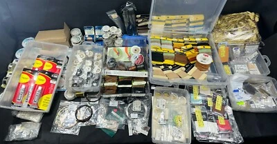 Huge Lot Jewelry Crafting Supplies Tools Wire Head Pin Cording Thread Silk Cord