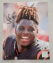 Amarius Mims Signed Cincinnati Bengals NFL 8 X 10" Photo Gridiron Bas QR Code