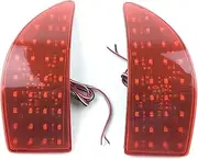 TDTAPN LED Rear Bumper Reflectors Lights Compatible for Lexus IS250 IS350 (XE20) GSE20 GSE25 GSE21 2006-2013 Tail Light Brake Stop Fog Lamp