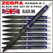 Zebra Kendo BLACK Ink Retractable Pens 0.7 DEAL BUY 2 LOTS GET 4 PENS EXTRA FREE