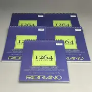 FABRIANO (5 PACK) I264 Drawing Paper Pads 11" x 14" ITALY 50 Sheets (250 TOTAL)
